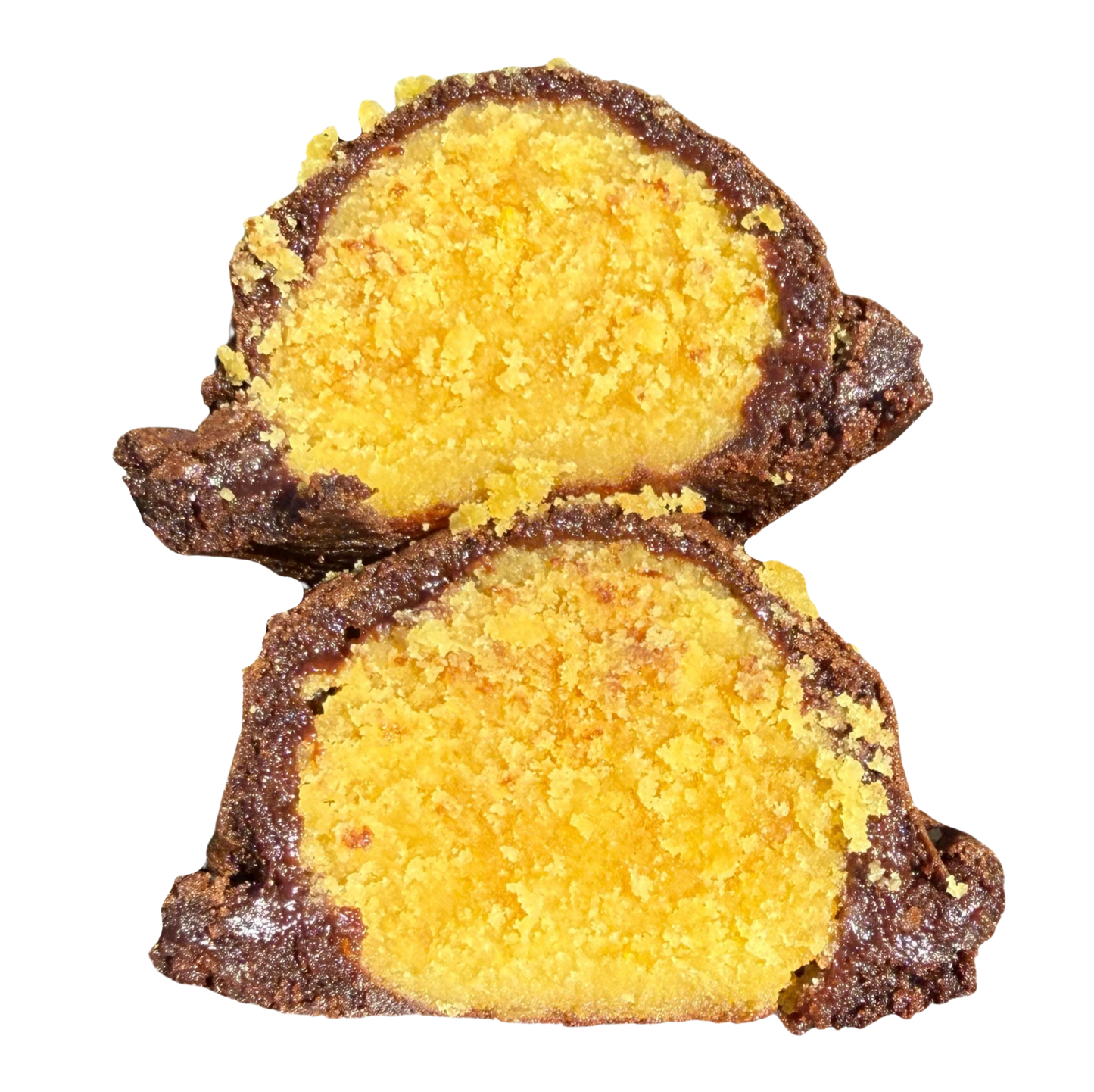 Chocolate Yellow Cake Stuffed Cookie