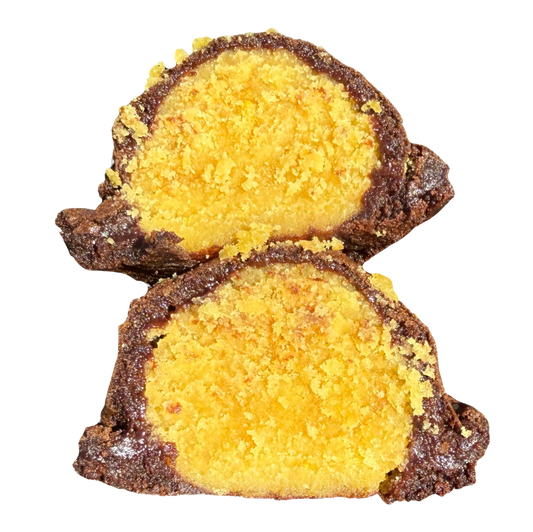 Chocolate Yellow Cake Stuffed Cookie