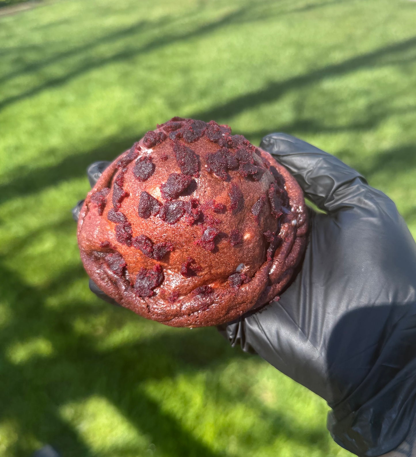 Red Velvet Cake Stuffed Cookie
